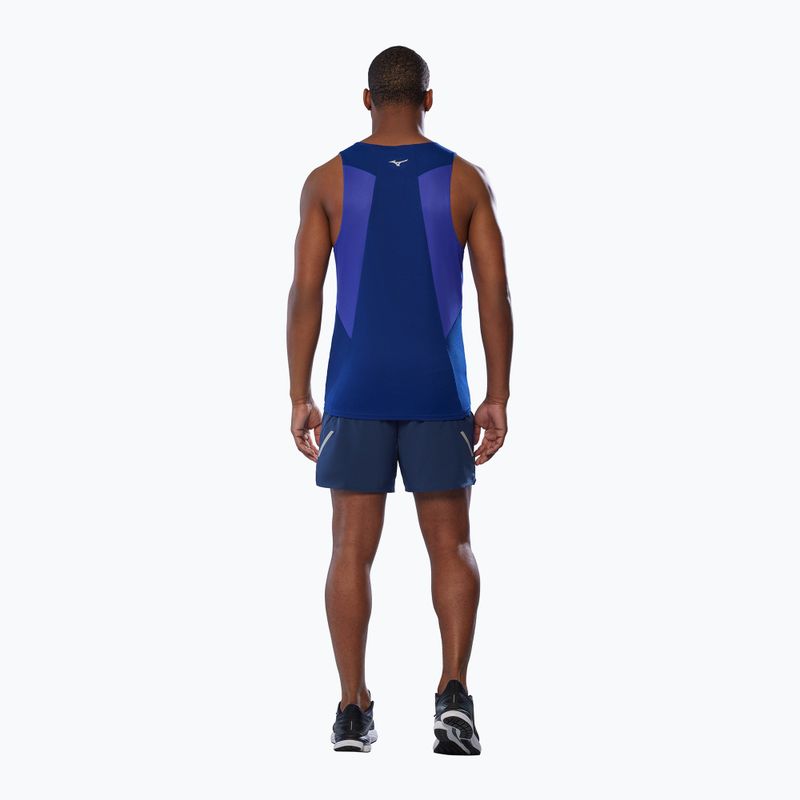 Tricou de alergare pentru bărbați Mizuno DryAeroFlow Tank reflexblue 4
