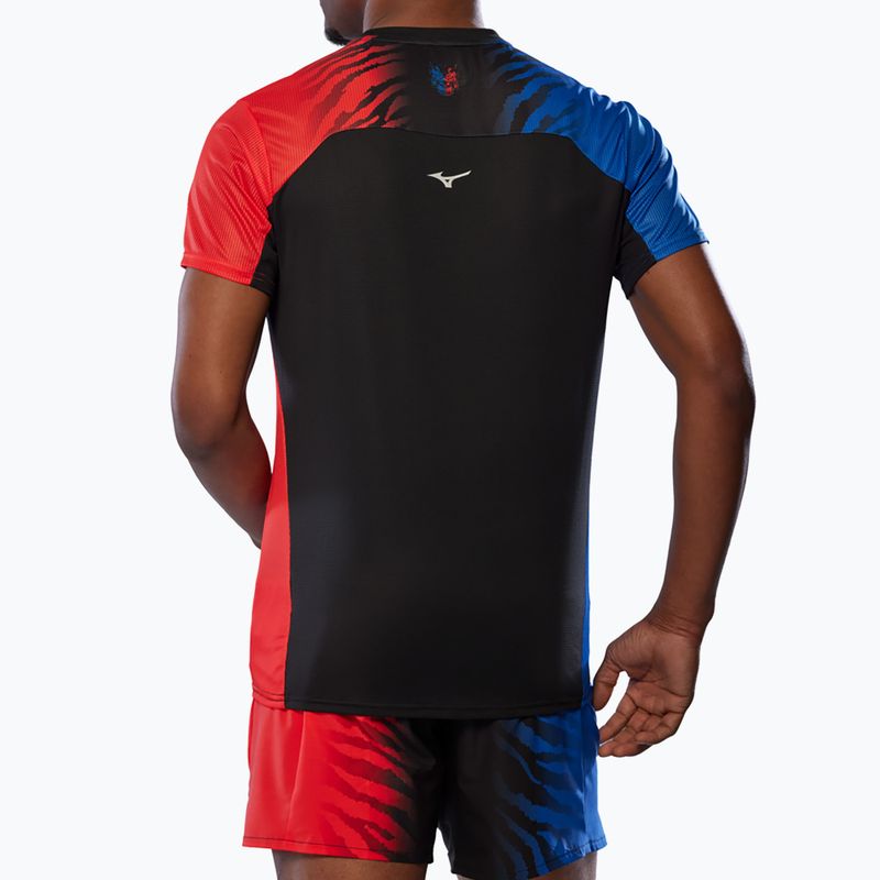 Tricou de alergare pentru bărbați Mizuno DryAeroFlow Graphic Tee onired / oniblue 3