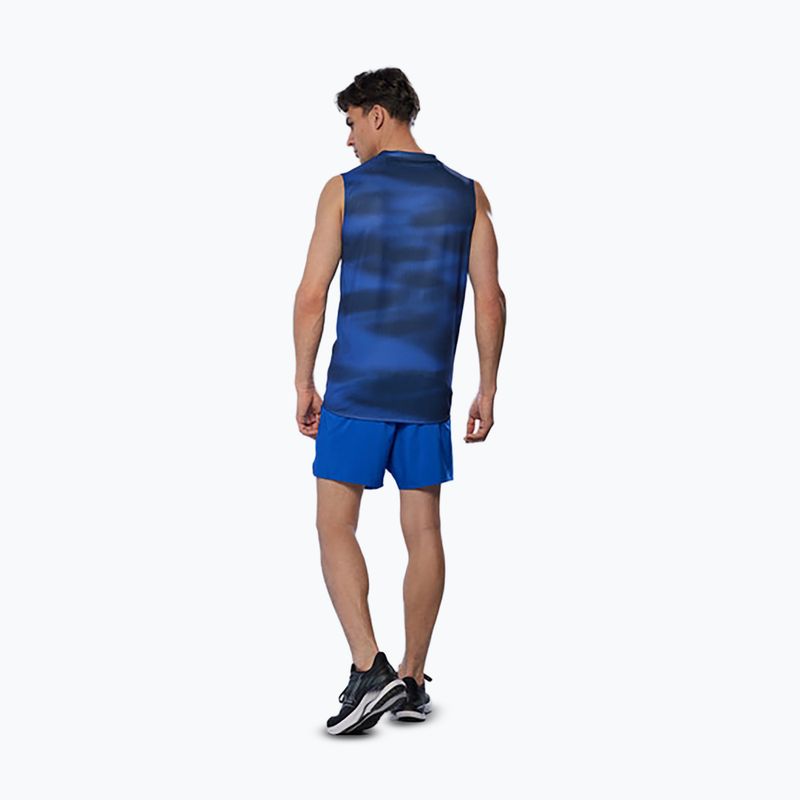 Tricou de alergare pentru bărbați Mizuno Core Graphic Sleeveless reflex blue 4