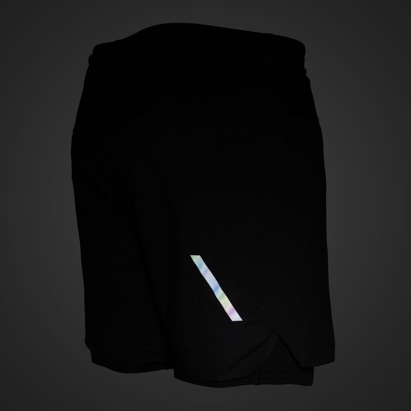 Pantaloni scurți de alergare pentru bărbați Mizuno Trail ER 2IN1 black 7
