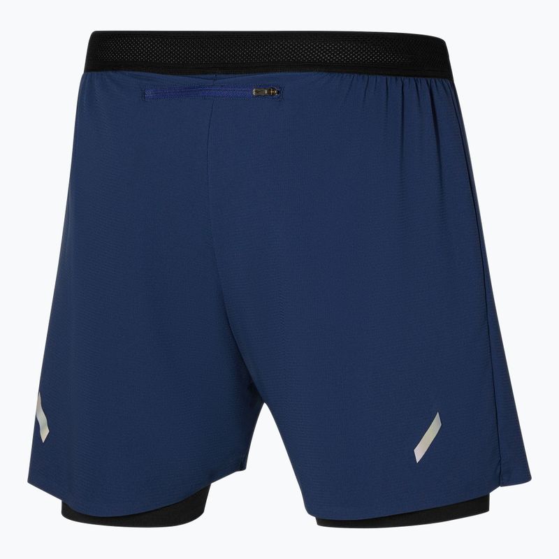 Pantaloni scurți de alergare pentru bărbați Mizuno Tech Light 5.5" 2IN1 estate blue 2