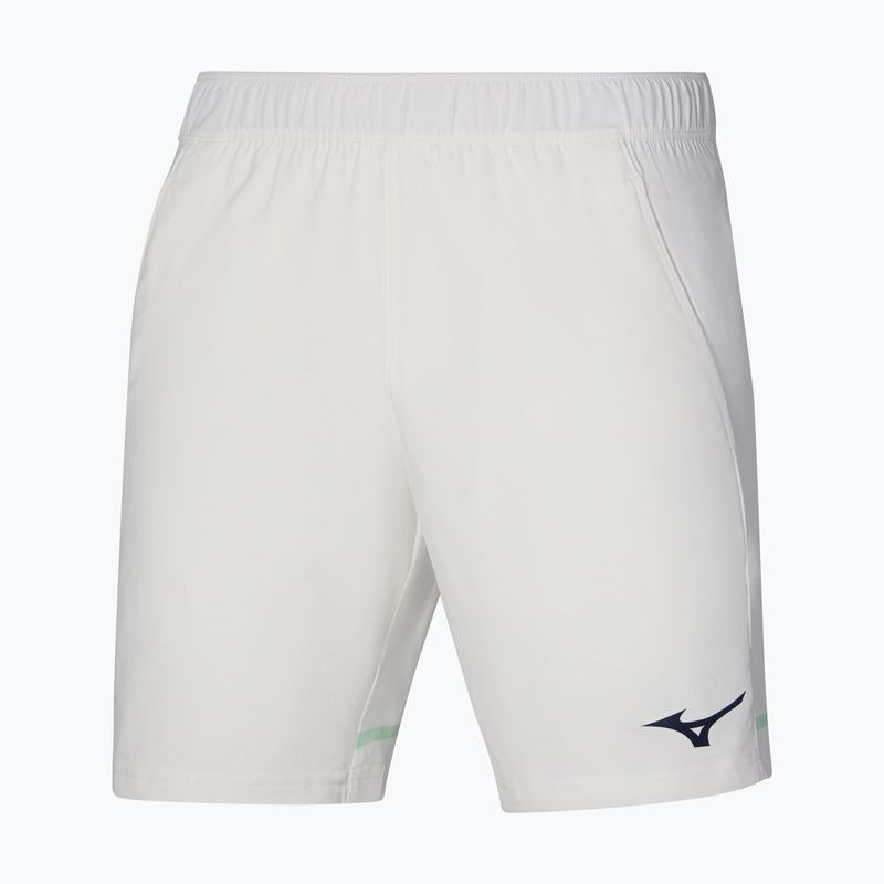 Pantaloni scurți de tenis pentru bărbați Mizuno 8 in Flex Short white/neo mint