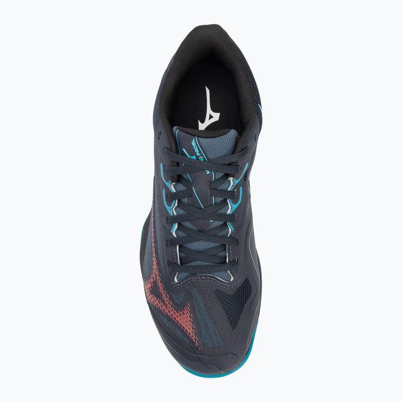 Încălțăminte de padel pentru bărbați Mizuno Wave Exceed Light 2 Padel salute/ hibiscus/ enamel blue 5