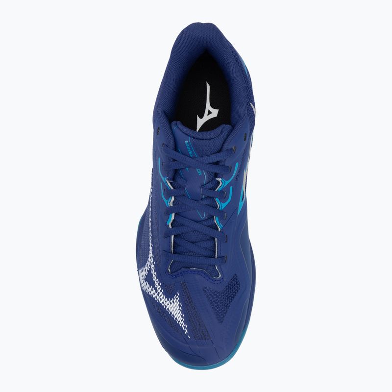 Încălțăminte de tenis pentru bărbați Mizuno Wave Exceed Light 2 CC bellwether blue/ white/ fjord blue 5