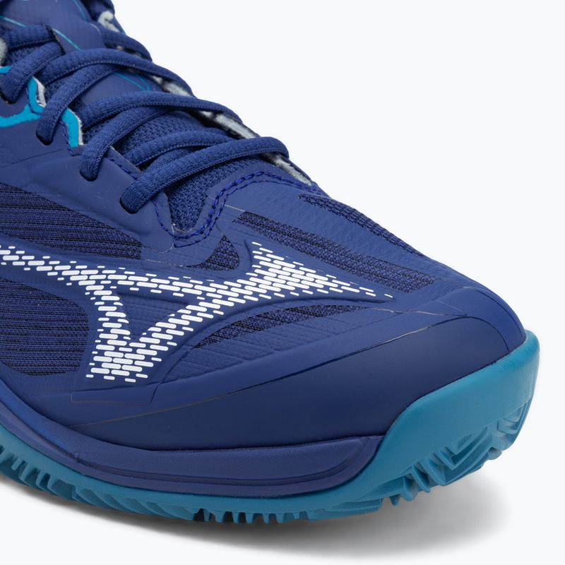 Încălțăminte de tenis pentru bărbați Mizuno Wave Exceed Light 2 CC bellwether blue/ white/ fjord blue 7