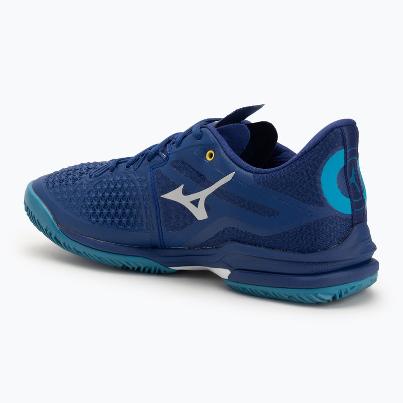 Încălțăminte de tenis pentru bărbați Mizuno Wave Exceed Tour 6 CC bellwether blue/ white/ fjord blue 3