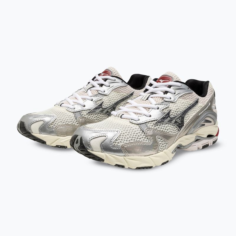 Pantofi bărbați Mizuno Wave Rider 10 mizuno snow white/black sand/ryth red 6