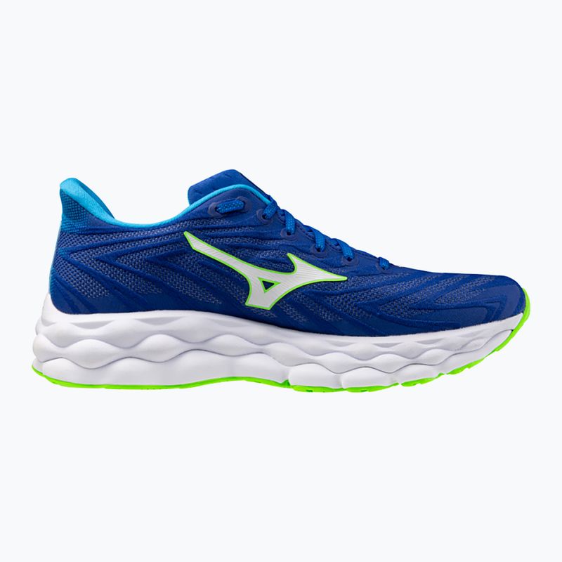 Încălțăminte de alergare pentru bărbați Mizuno Wave Sky 8 reflex blue c/white/green geck 9