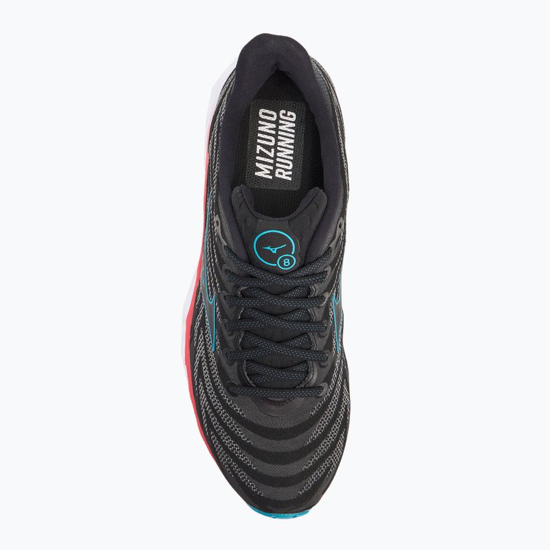 Încălțăminte de alergare pentru bărbați Mizuno Wave Sky 8 black/black/ enamel blue 5