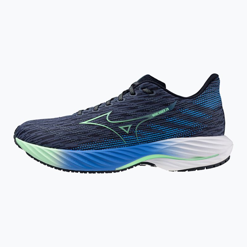 Încălțăminte de alergare pentru bărbați Mizuno Wave Rider 28 vintage indigo/neo mint/frontier blue 8