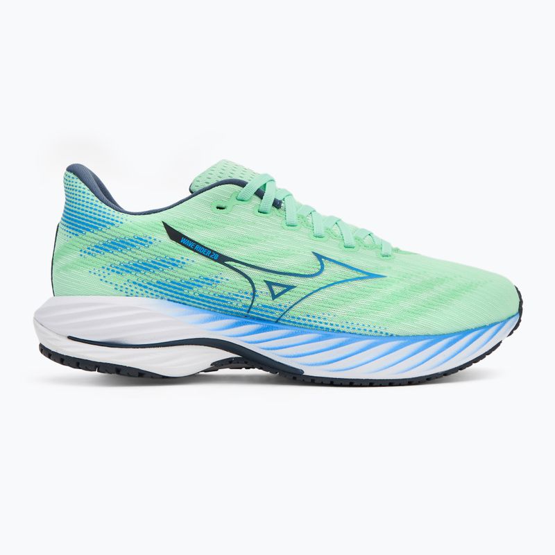 Încălțăminte de alergare pentru bărbați Mizuno Wave Rider 28 neo mint/frontier blue/vintage 2