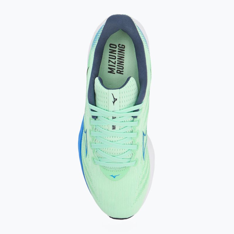 Încălțăminte de alergare pentru bărbați Mizuno Wave Rider 28 neo mint/frontier blue/vintage 5