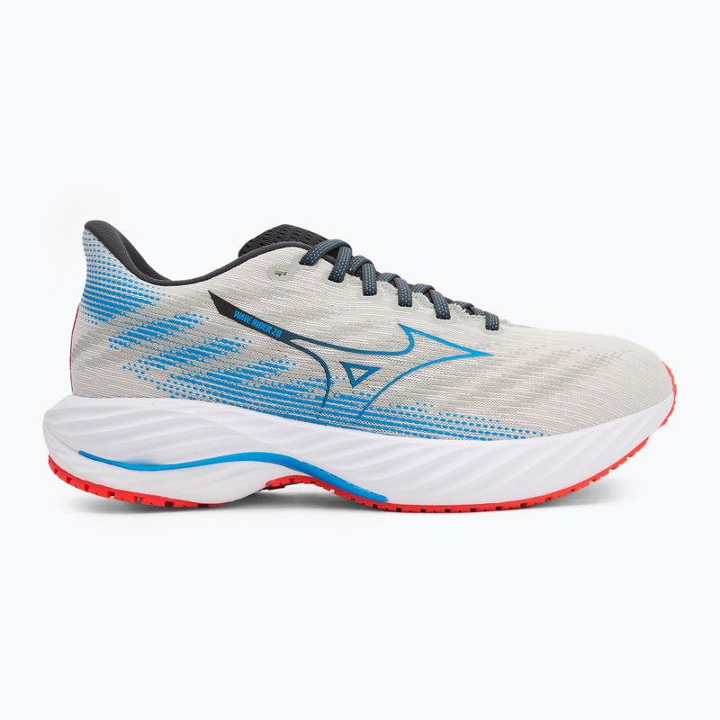 Încălțăminte de alergare pentru bărbați Mizuno Wave Rider 28 nimbus cloud/blue pace/igniotion red 2