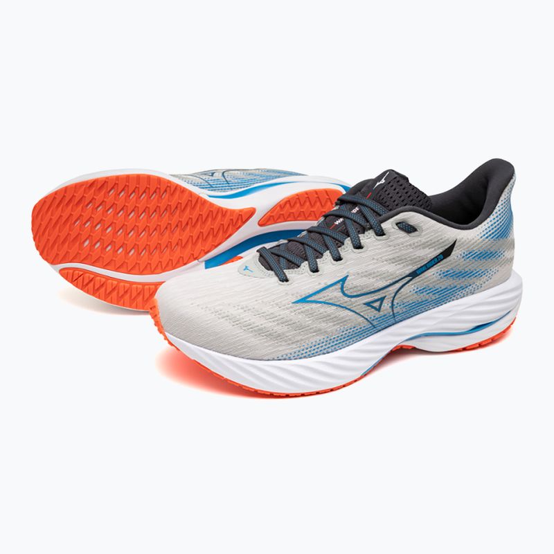 Încălțăminte de alergare pentru bărbați Mizuno Wave Rider 28 nimbus cloud/blue pace/igniotion red 9