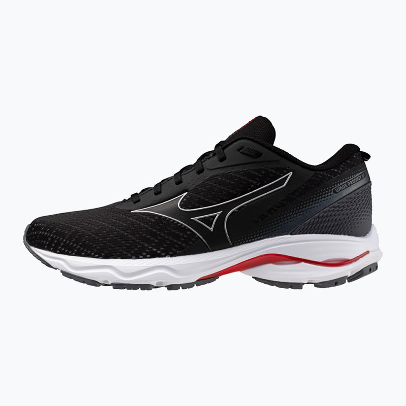 Încălțăminte de alergare pentru bărbați Mizuno Wave Prodigy 6 black/galaxy silver/high risk red 8