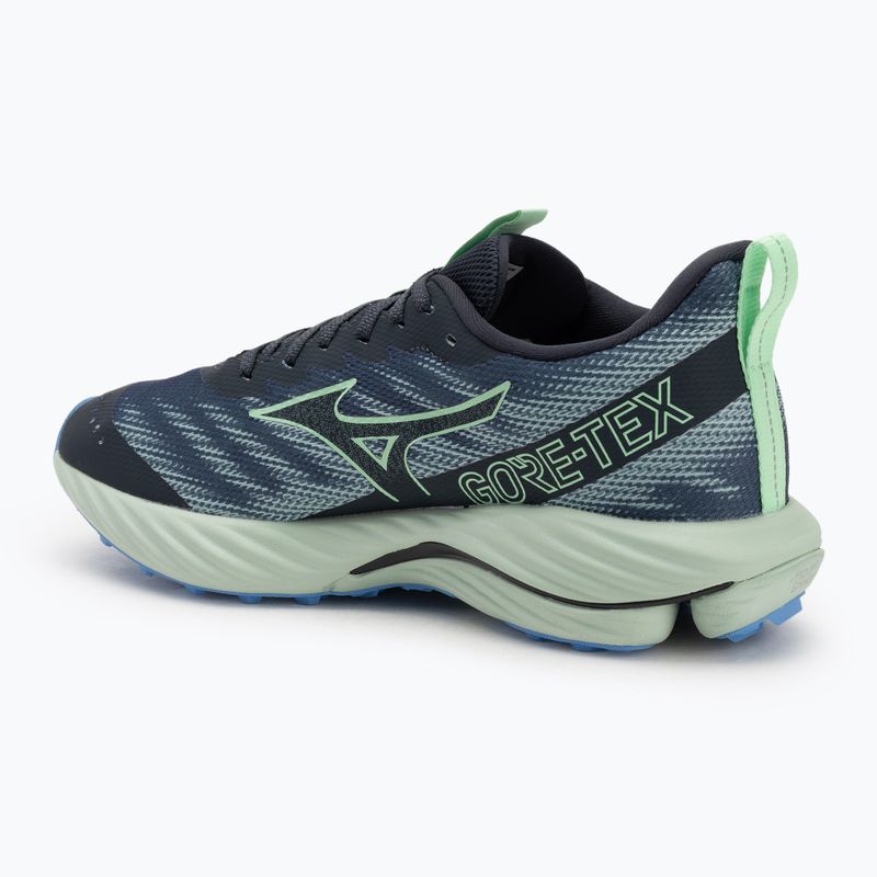 Încălțăminte de alergare pentru bărbați Mizuno Wave Rider GTX 2 vintage indigo / neo mint / front blue 3