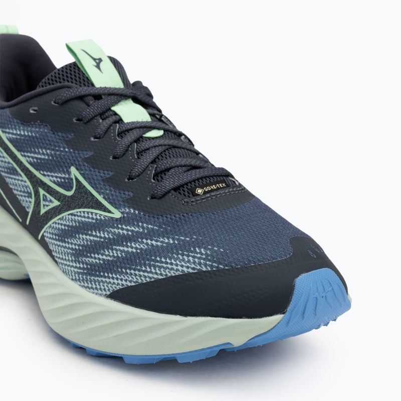 Încălțăminte de alergare pentru bărbați Mizuno Wave Rider GTX 2 vintage indigo / neo mint / front blue 7