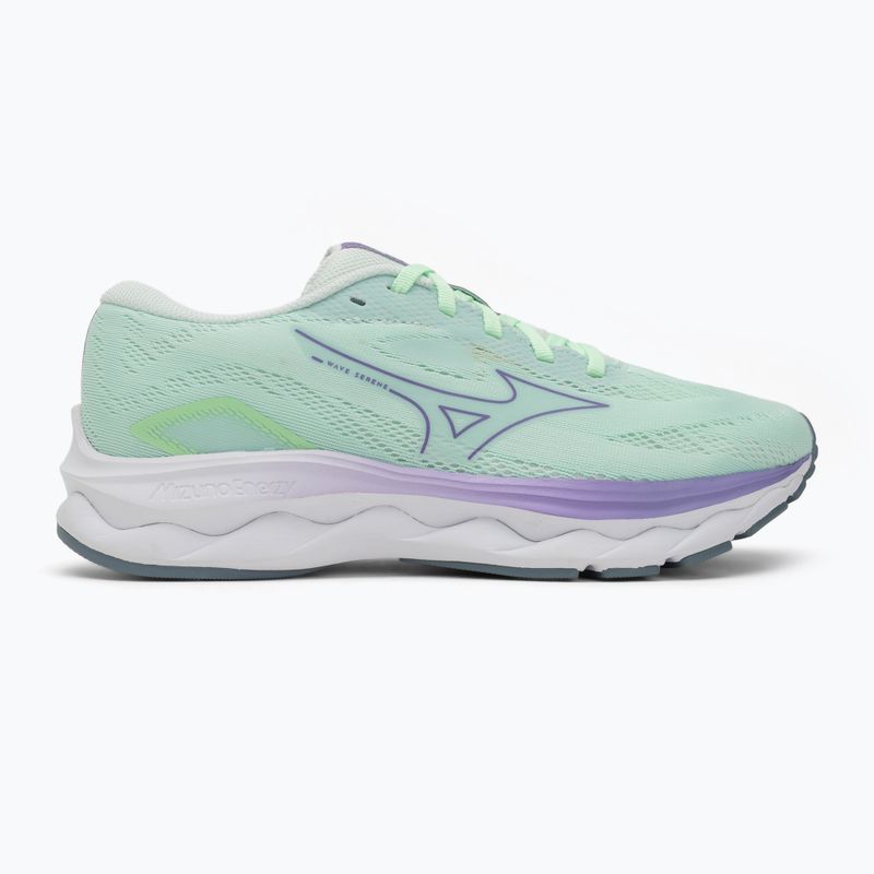 Încălțăminte de alergare pentru femei Mizuno Wave Serene neo mint/paisley purple/citadel 2