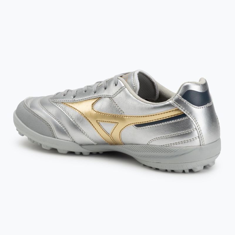 Încălțăminte de fotbal pentru bărbați Mizuno Morelia Sala Pro TF galaxy silver/gold/gold 3