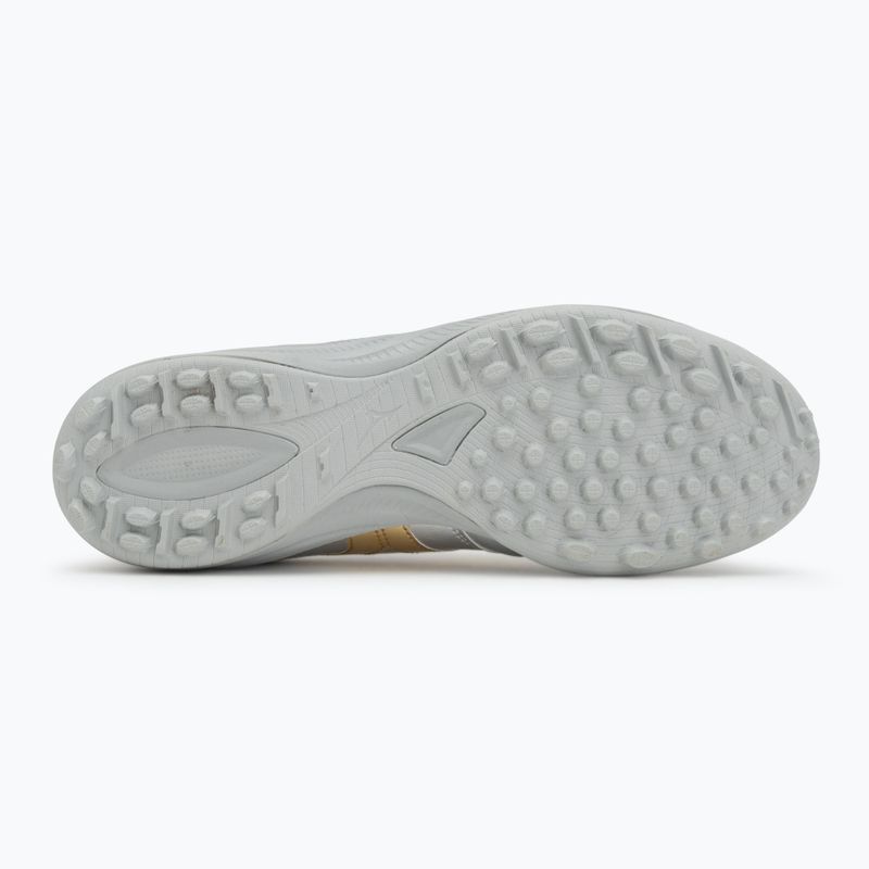 Încălțăminte de fotbal pentru bărbați Mizuno Morelia Sala Pro TF galaxy silver/gold/gold 4