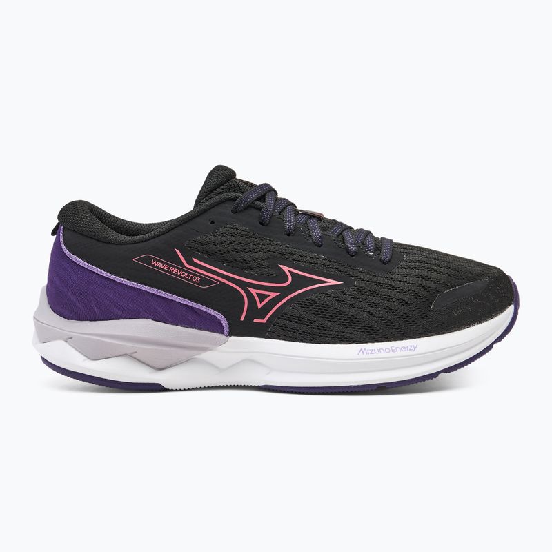 Încălțăminte de alergare pentru femei Mizuno Wave Revolt 3 black/camellia rose/violet indigo 2