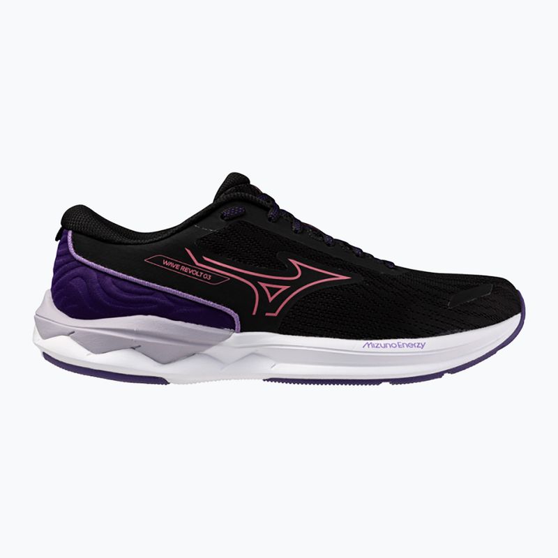 Încălțăminte de alergare pentru femei Mizuno Wave Revolt 3 black/camellia rose/violet indigo 8