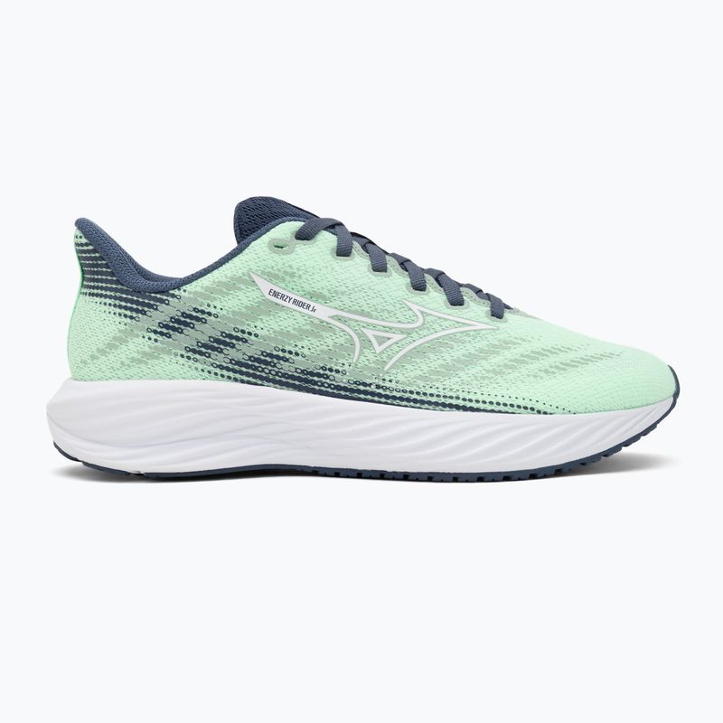 Încălțăminte de alergare pentru copii Mizuno Enerzy Rider Jr neo mint/white/vintage indigo 2