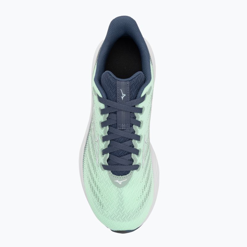 Încălțăminte de alergare pentru copii Mizuno Enerzy Rider Jr neo mint/white/vintage indigo 5