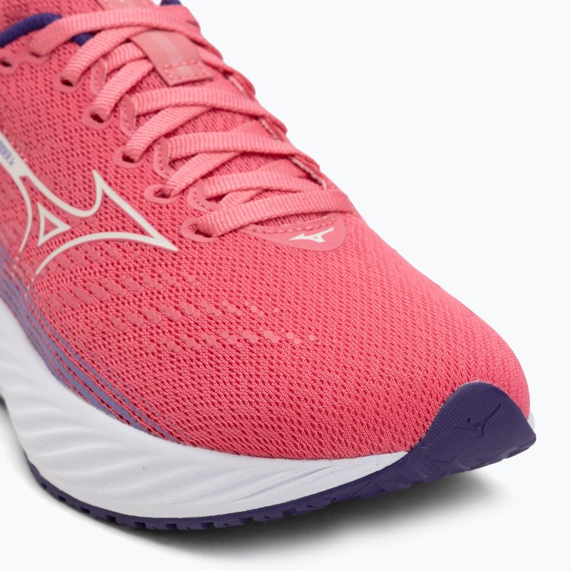 Încălțăminte de alergare pentru copii Mizuno Enerzy Rider Jr camelliarose/ snowwhite/violiet 7