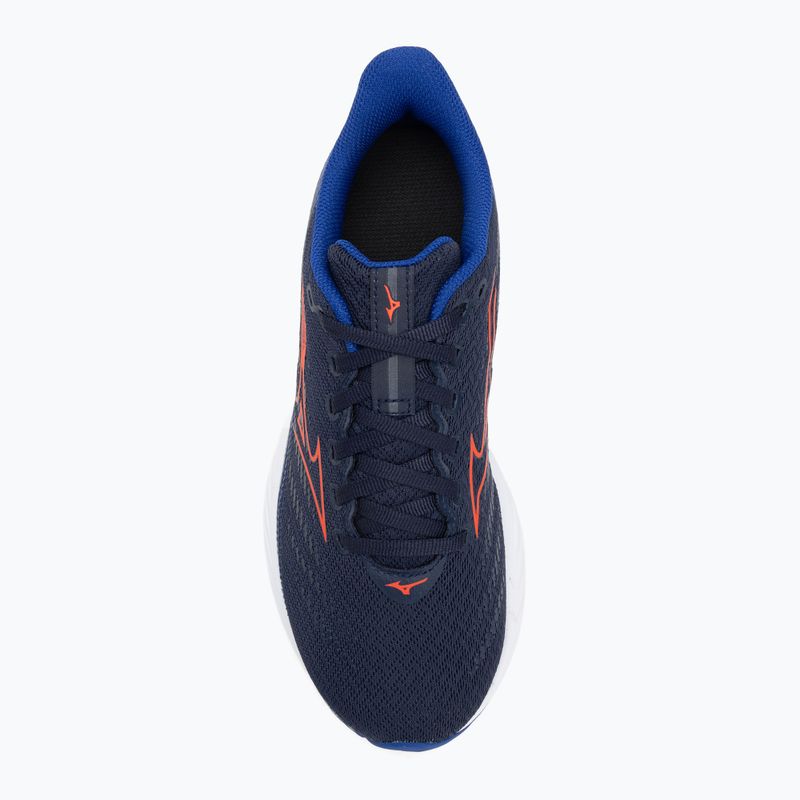 Încălțăminte de alergare pentru copii Mizuno Enerzy Rider Jr peacoat/ignitionred/ reflective blue 5