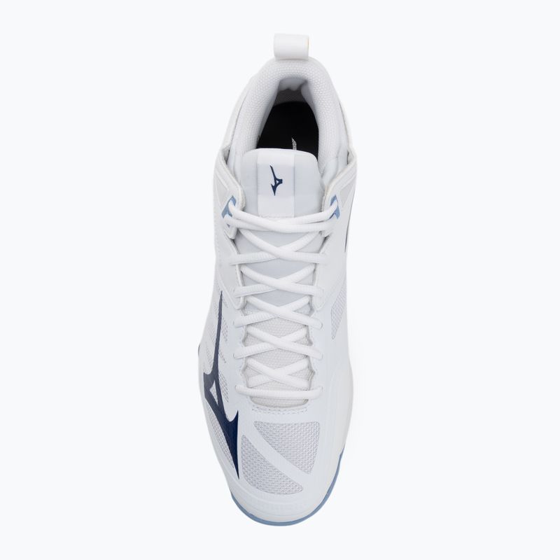 Pantofi de volei Mizuno Wave Dimension Mid alb/albastru bellwether/belairblu 5