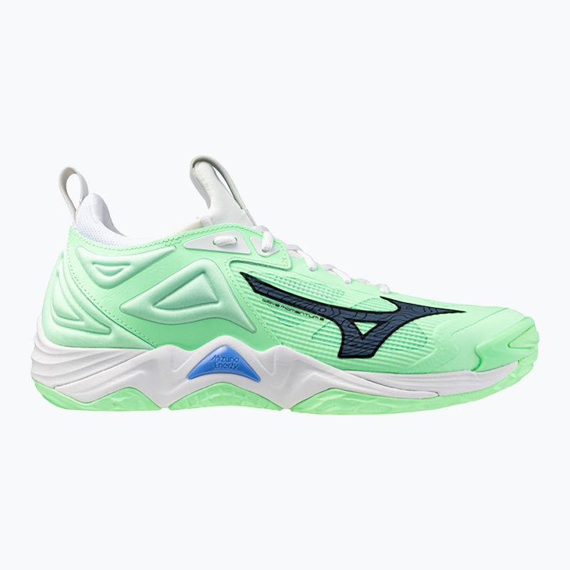 Încălțăminte de volei Mizuno Wave Momentum 3 neo mint/black/frontier blue 8