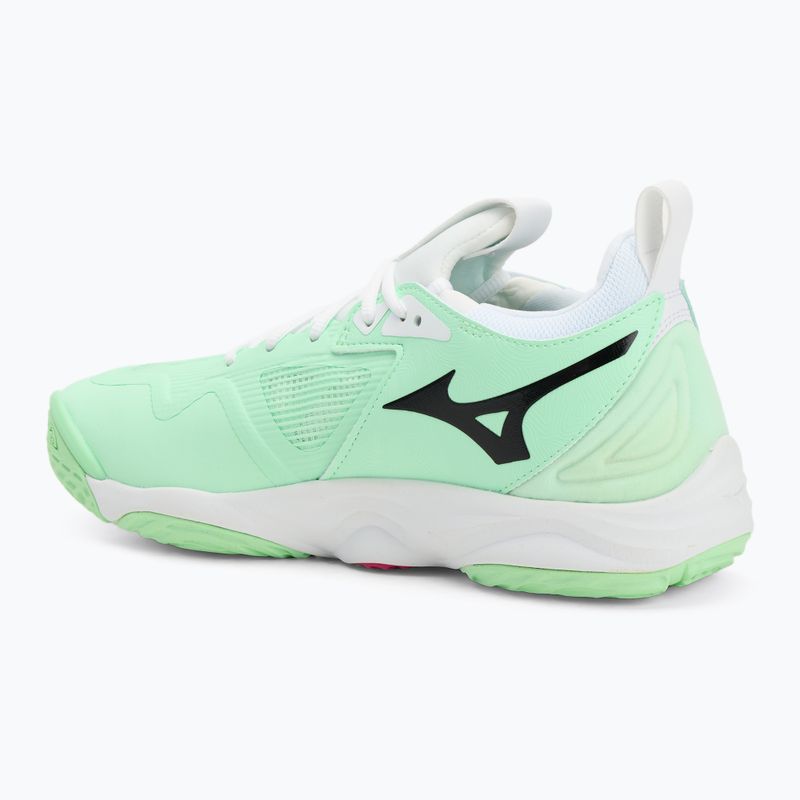 Încălțăminte de volei Mizuno Wave Momentum 3 neo mint/black/frontier blue 3