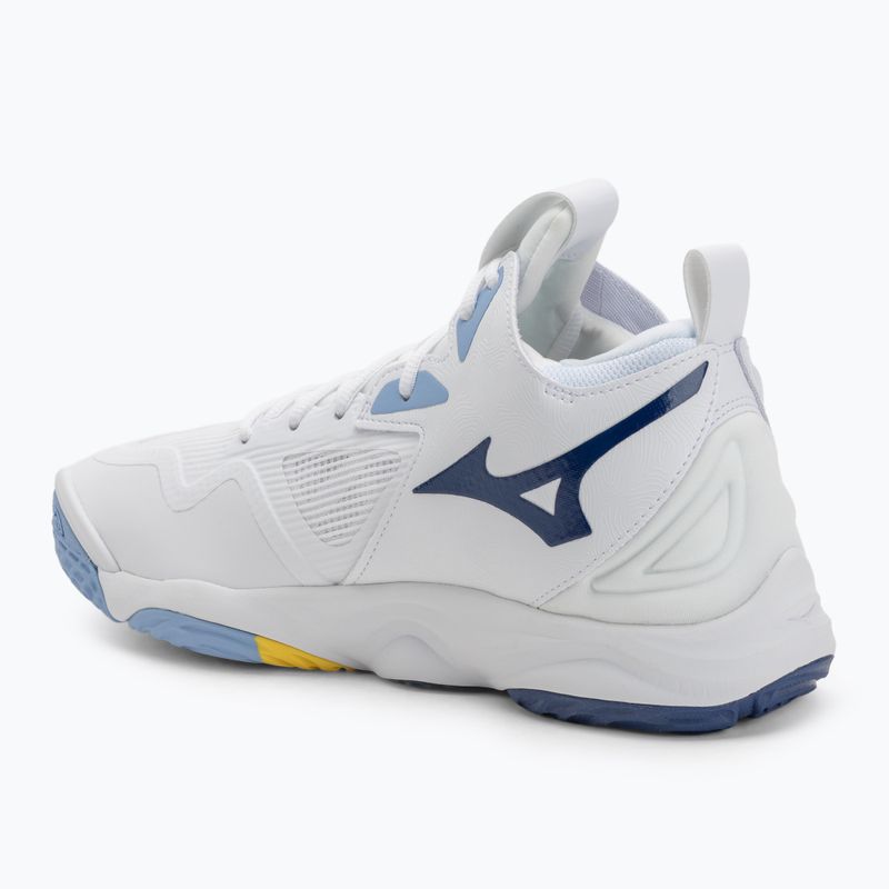 Pantofi de volei Mizuno Wave Momentum 3 Mid alb/albastru bellwether/albastru belair 3