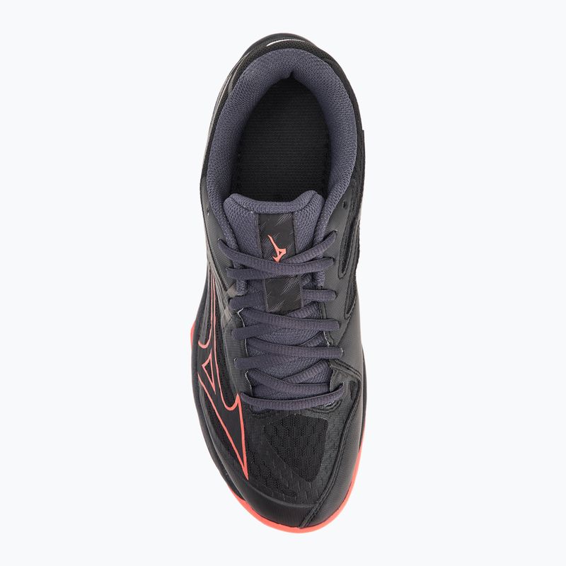 Încălțăminte de volei Mizuno Thunder Blade Z black/neon flame/peacock blue 5