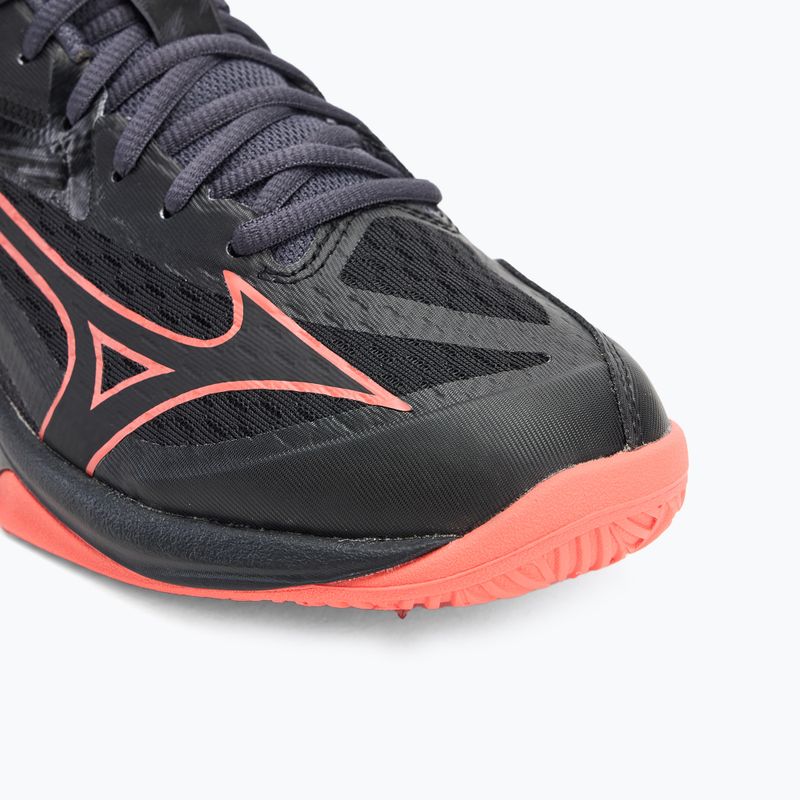 Încălțăminte de volei Mizuno Thunder Blade Z black/neon flame/peacock blue 7