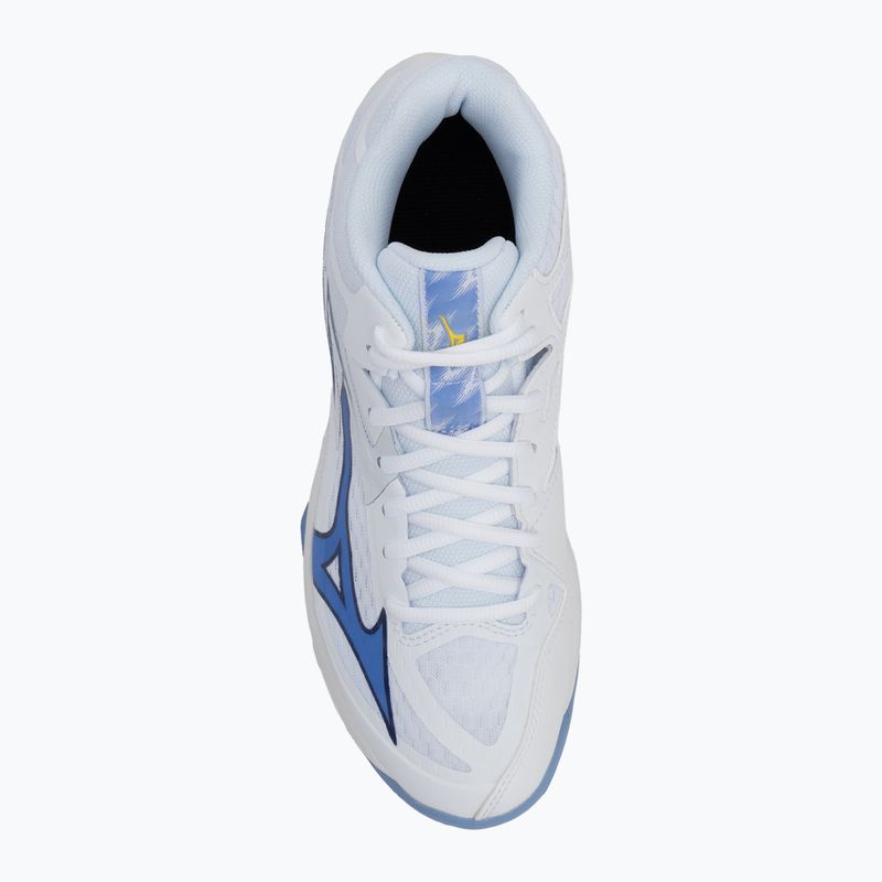 Încălțăminte de volei Mizuno Thunder Blade Z Mid white/bellwether blue/bel air blue 5
