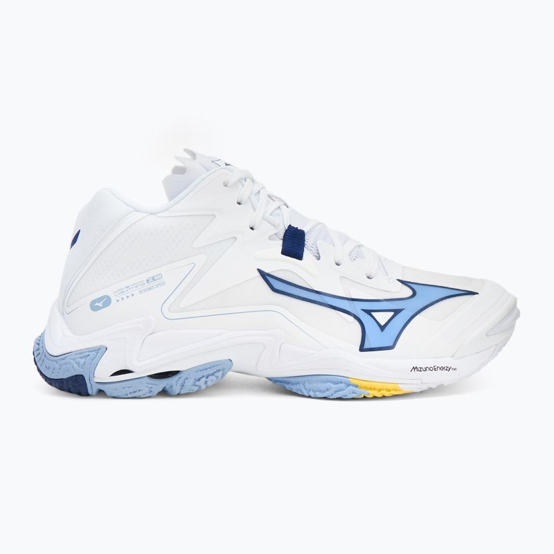 Încălțăminte de volei Mizuno Wave Lightning Z8 Mid white/bellwether blue/bel air blue 2