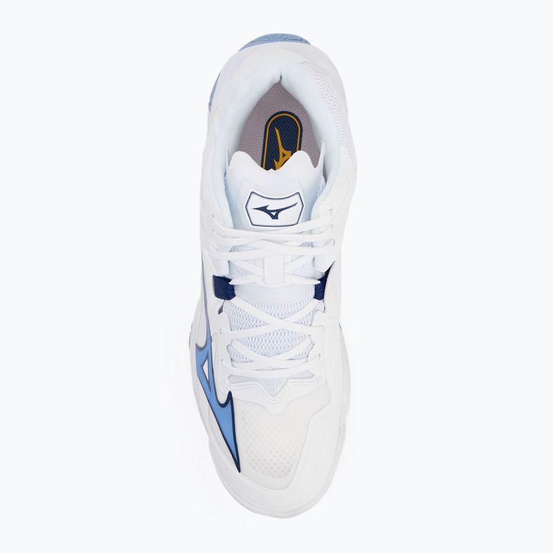 Încălțăminte de volei Mizuno Wave Lightning Z8 Mid white/bellwether blue/bel air blue 5