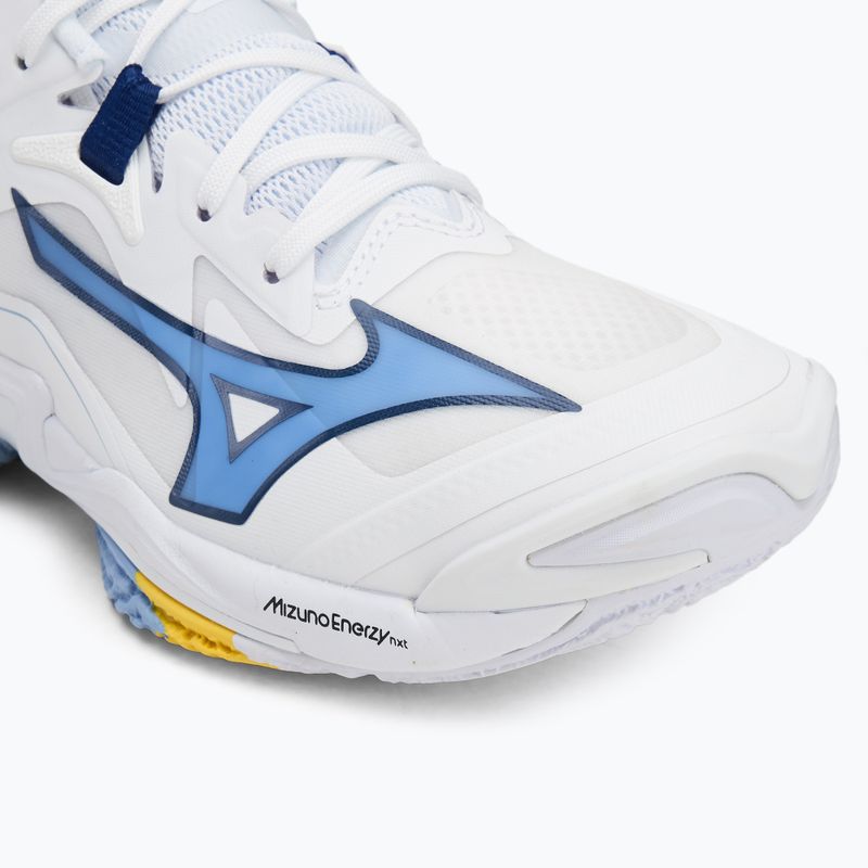 Încălțăminte de volei Mizuno Wave Lightning Z8 Mid white/bellwether blue/bel air blue 7