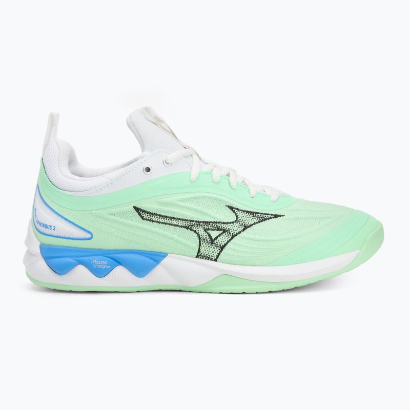 Încălțăminte de volei Mizuno Wave Luminous 3 neo mint/black/frontier blue 2
