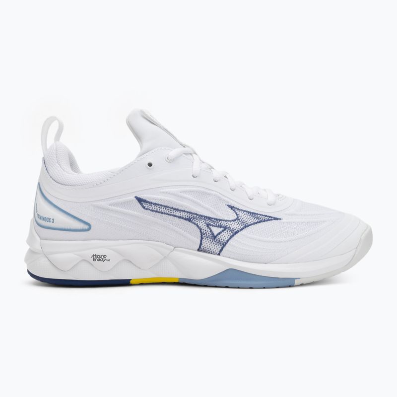 Pantofi de volei Mizuno Wave Luminous 3 alb/albastru bellwether/belairblu 2