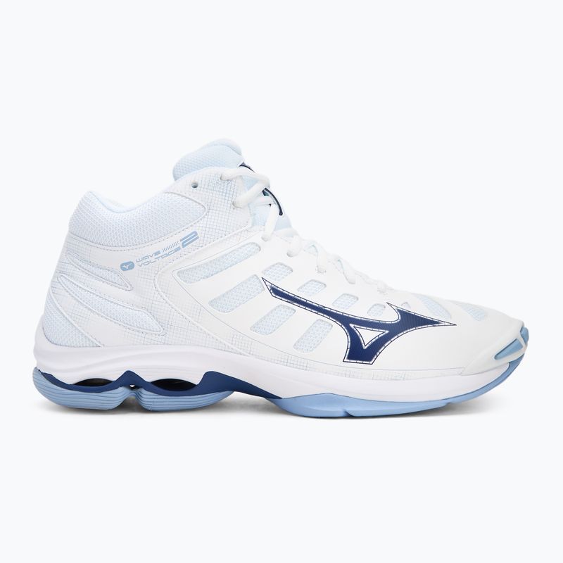 Încălțăminte de volei Mizuno Wave Voltage 2 Mid white/bellwether blue/bel air blue 2