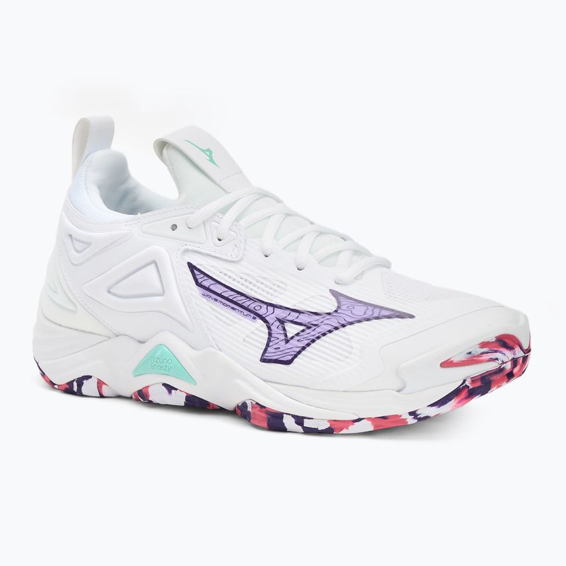 Încălțăminte de volei Mizuno Wave Momentum 3 white/violet indigo/camellia rose