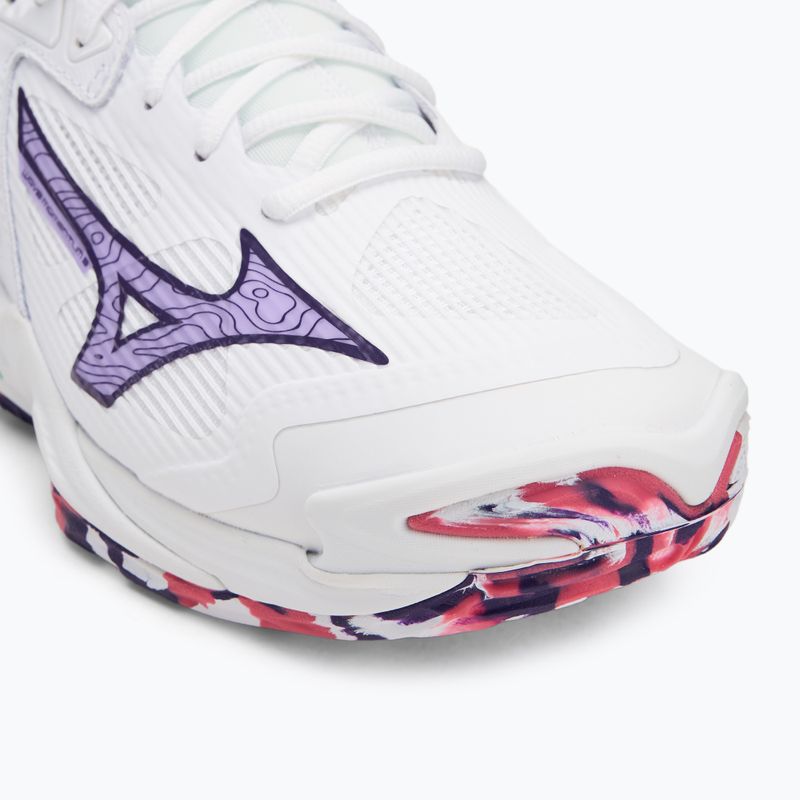 Încălțăminte de volei Mizuno Wave Momentum 3 white/violet indigo/camellia rose 7