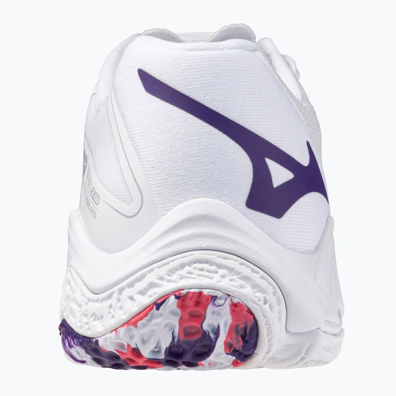 Pantofi de volei damă Mizuno Wave Lightning Z8 alb/violet indigo/camelliaros 10