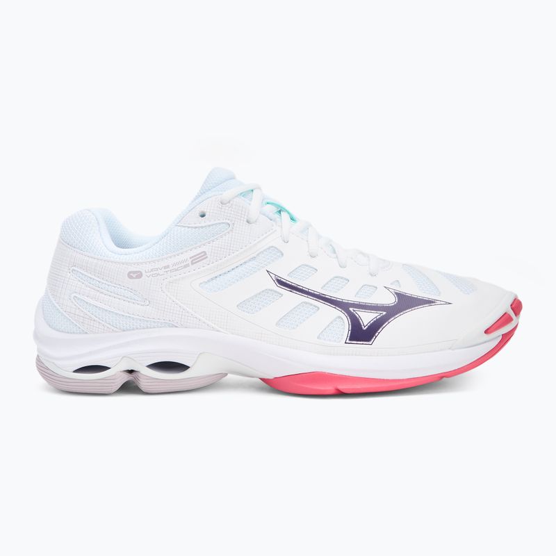 Încălțăminte de volei Mizuno Wave Voltage 2 white/violet indigo/camellia rose 2