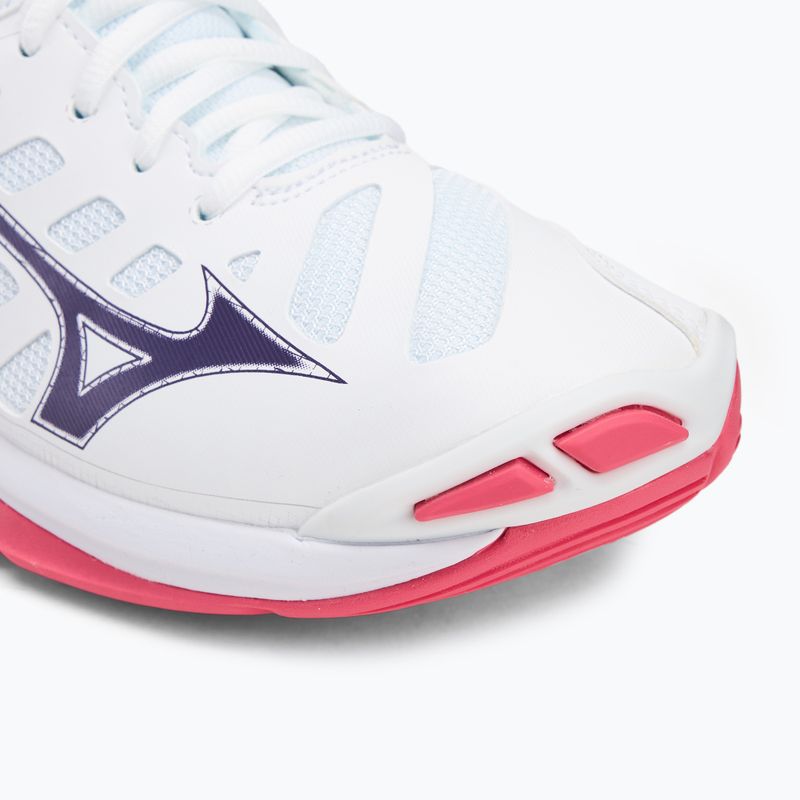 Încălțăminte de volei Mizuno Wave Voltage 2 white/violet indigo/camellia rose 7
