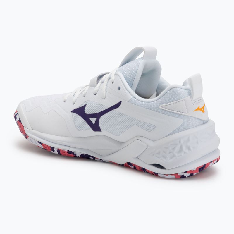 Încălțăminte de handbal Mizuno Wav Stealth Neo 2 white/violet indigo/camellia rose 3