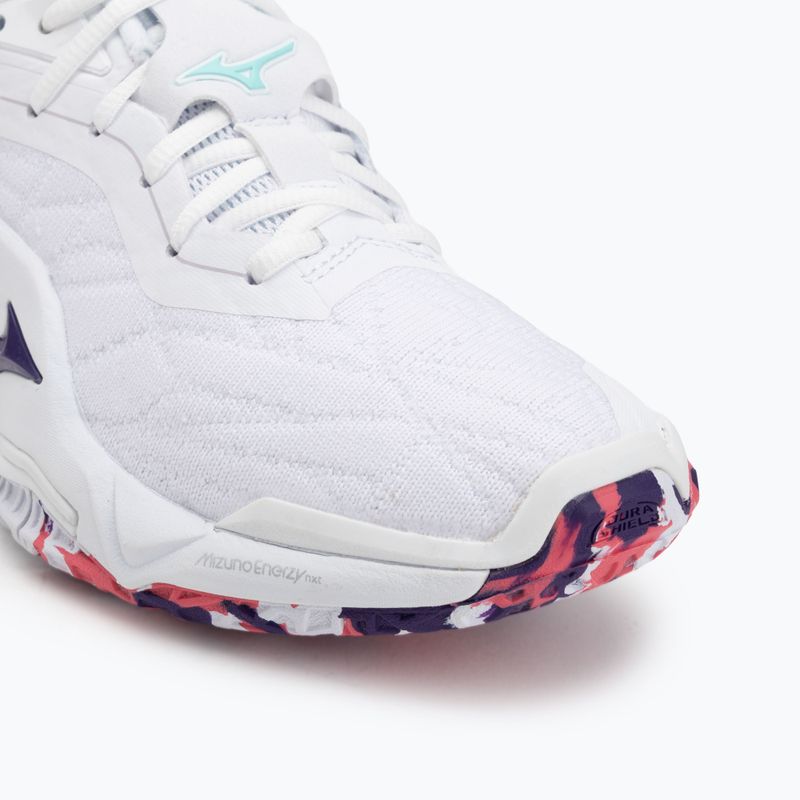 Încălțăminte de handbal Mizuno Wav Stealth Neo 2 white/violet indigo/camellia rose 7